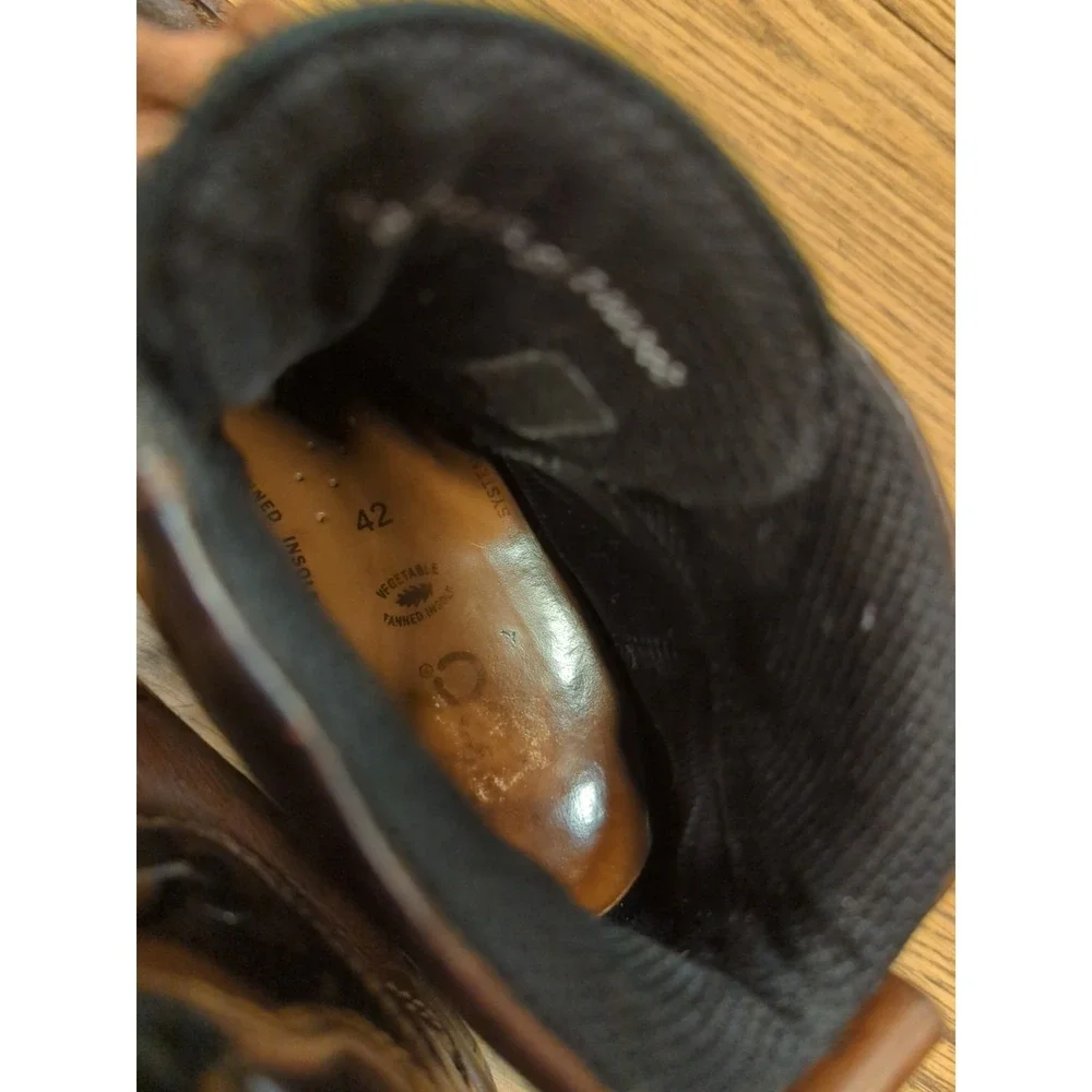 Ecco Track II High Gore-Tex Waterproof‎ Brown Leather Ankle Boots Mens 8 8.5